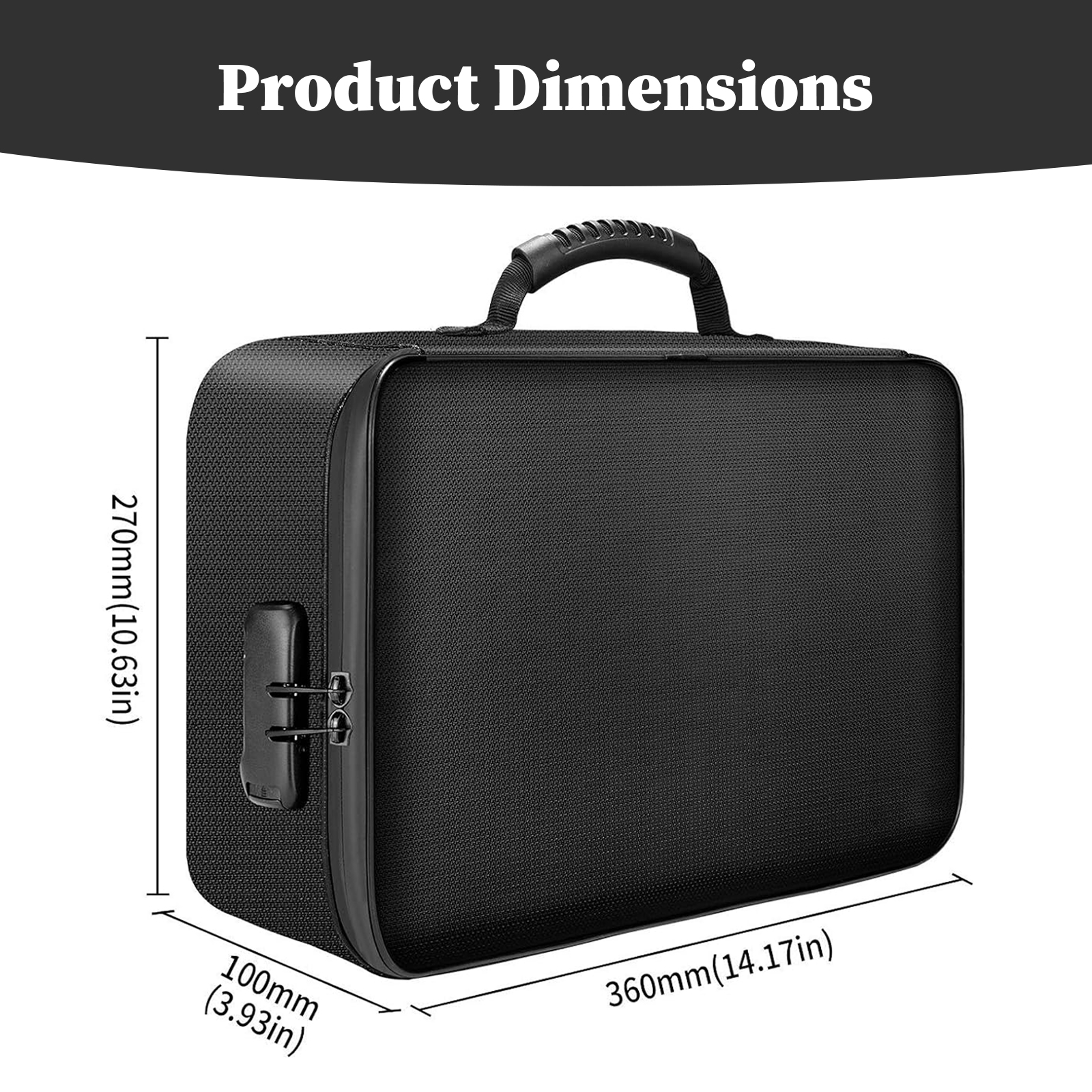 Fireproof Document Bag with Lo - Fire Safe Document incelemesi ve fiyatı