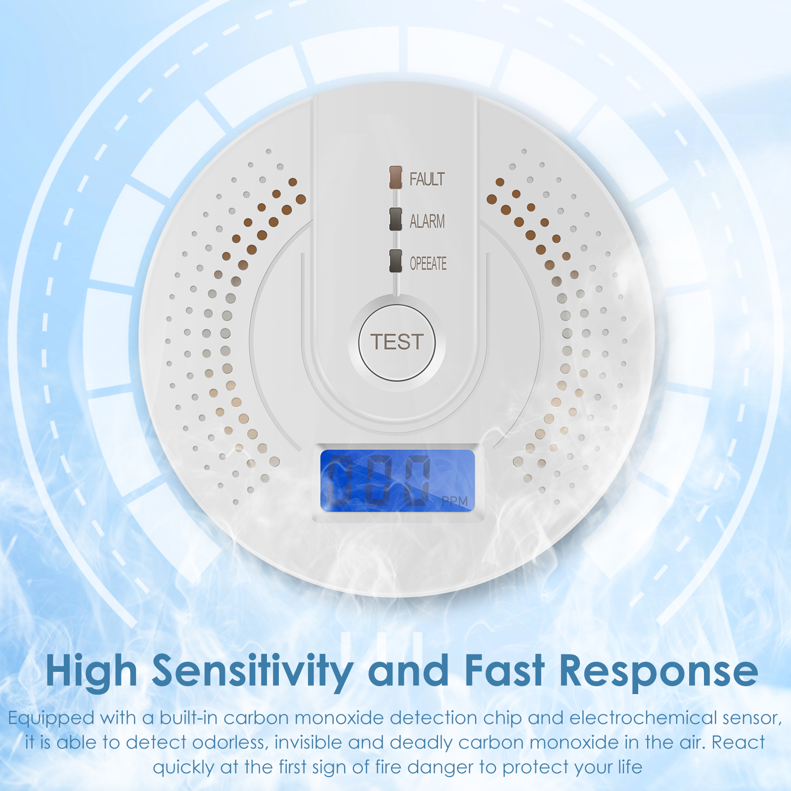 Independent CO Alarm Sensor Ca - Smoke Detector Interconnected incelemesi ve fiyatı